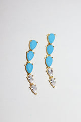 Persian Turquoise Drop Earring - Short