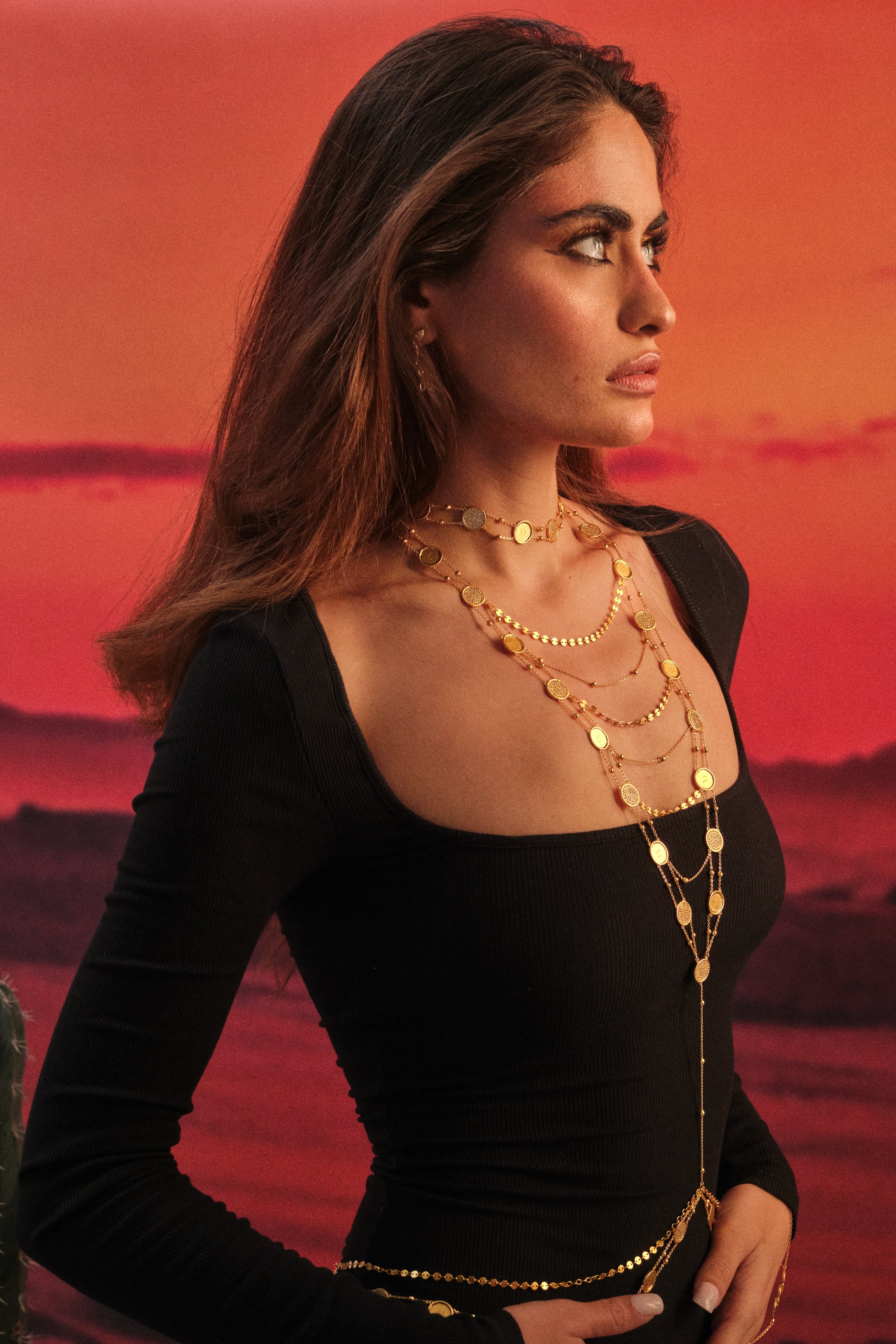 Sabika Coin Body Chain