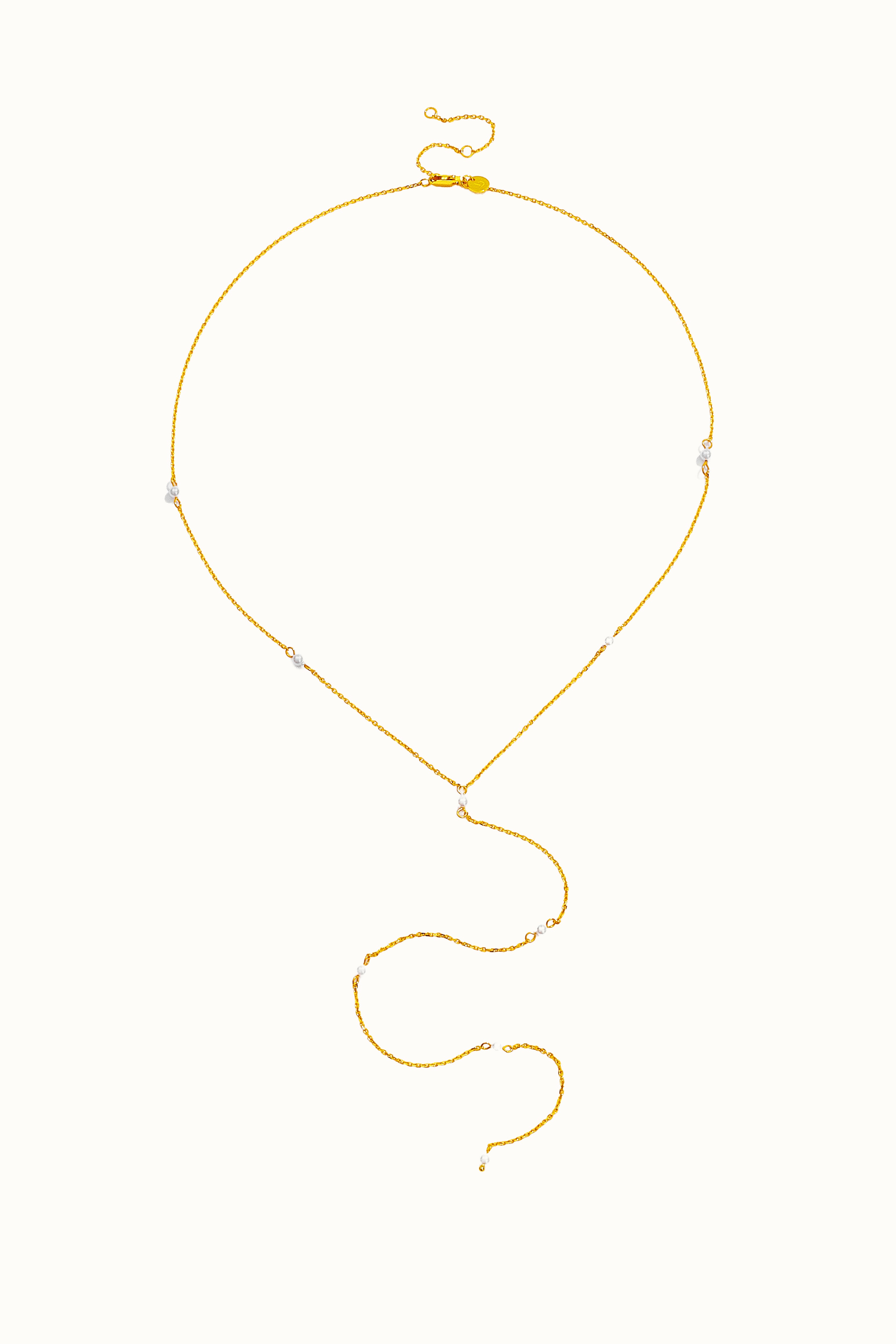 India Pearl Drop Necklace عقد قطره بطابع هندى