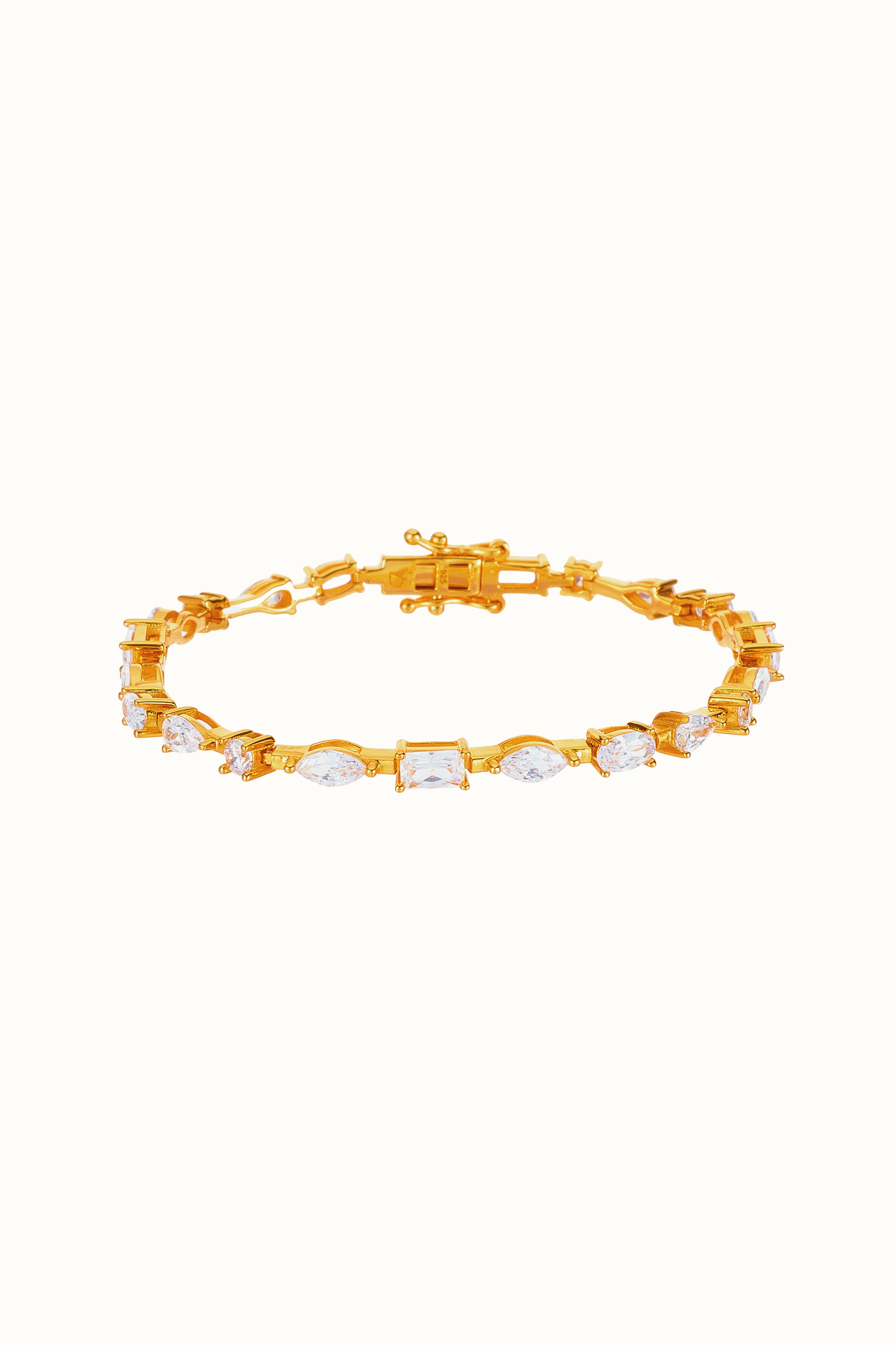 Jamrah Multi-Shape Stone Eternity Bracelet