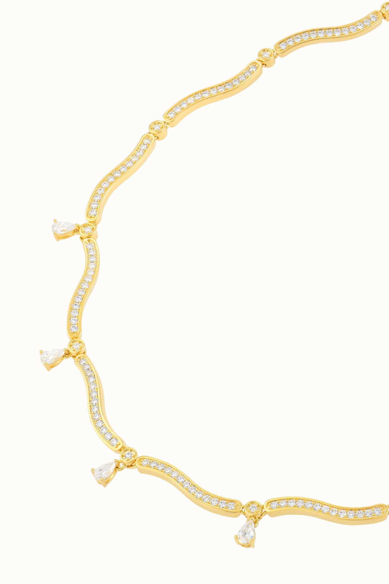 Dune Mirage Drops Necklace - Gold
