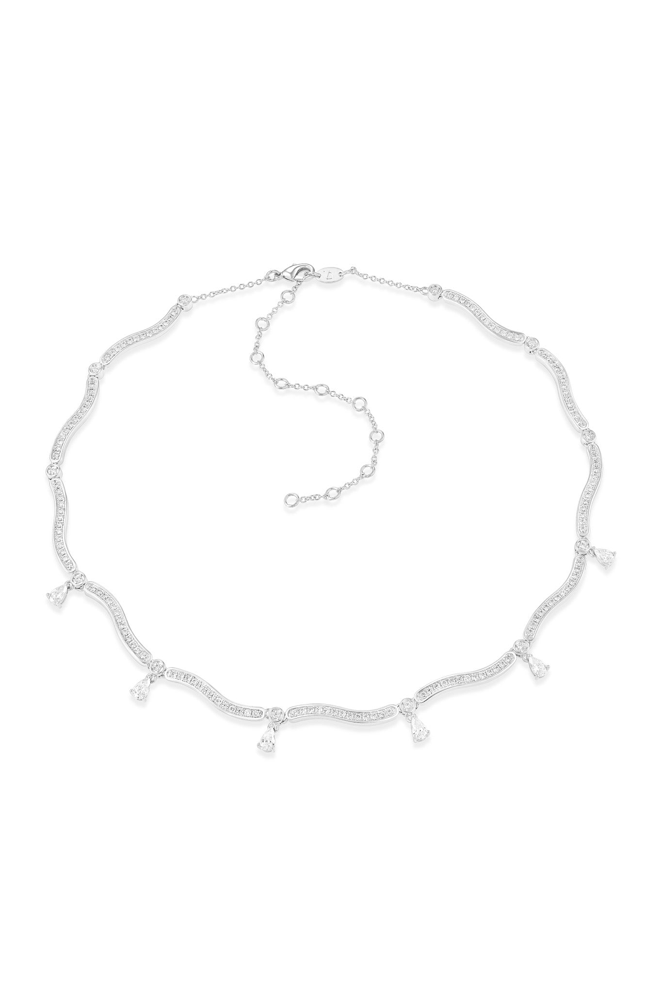 Dune Mirage Drops Necklace - White
