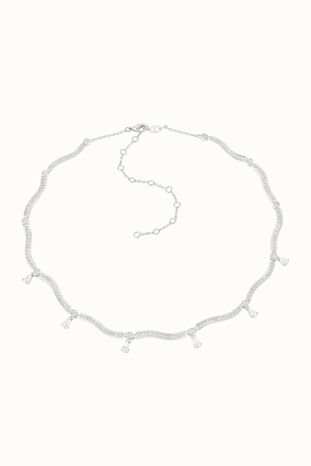 Dune Mirage Drops Necklace - White