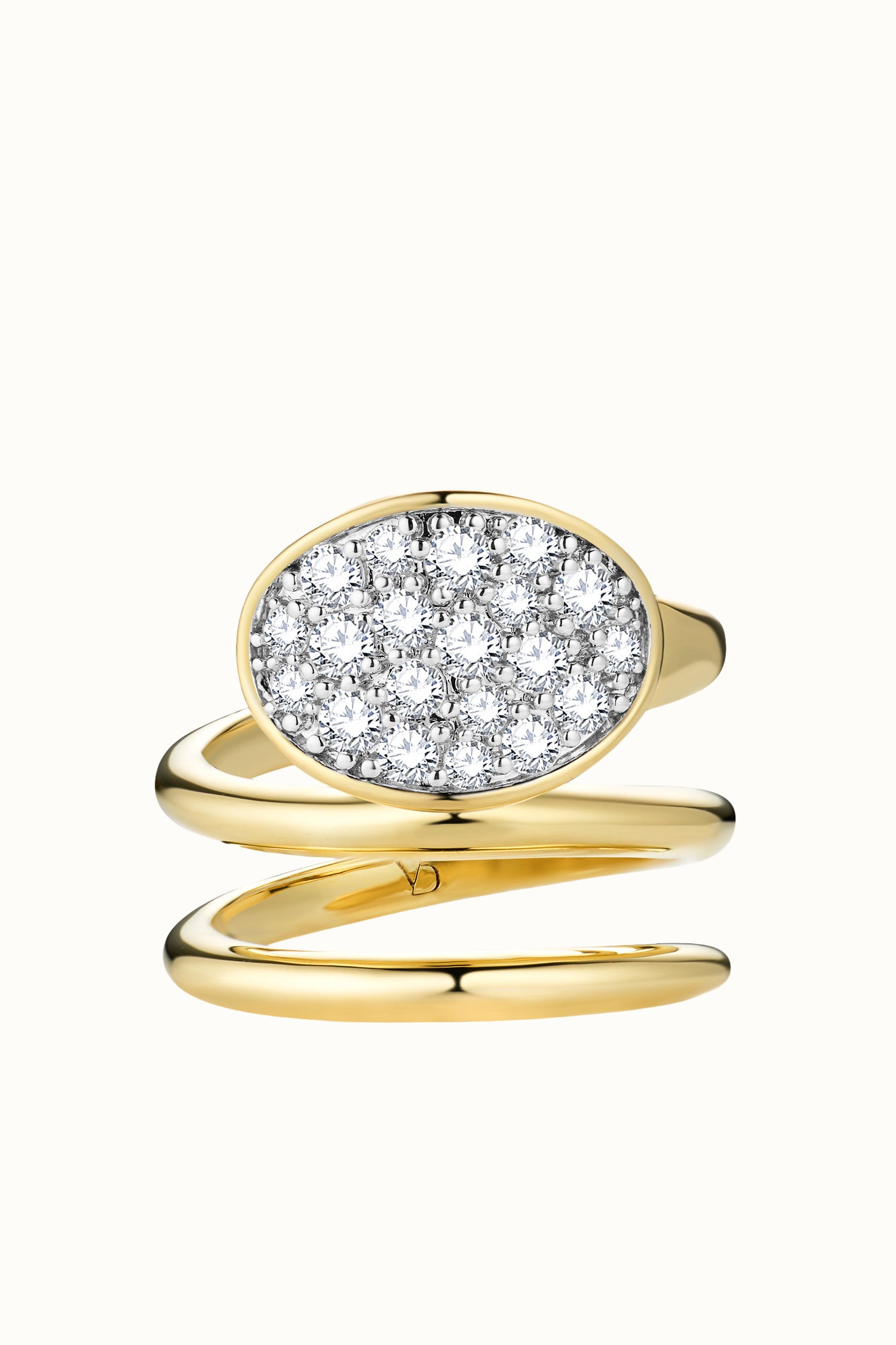 Dune Oval Frost Pinky Ring