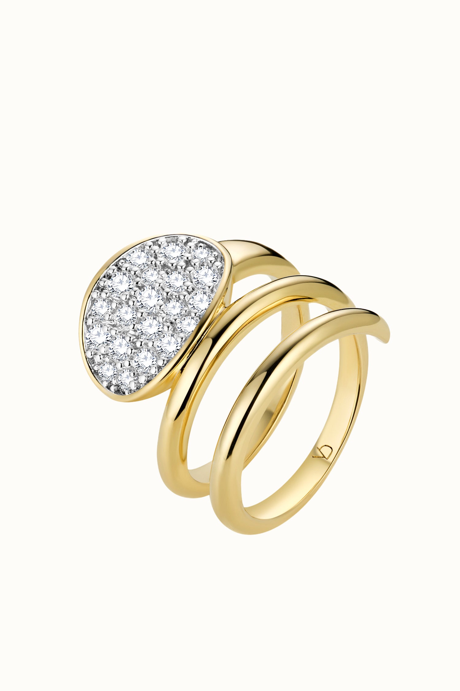 Dune Oval Frost Pinky Ring