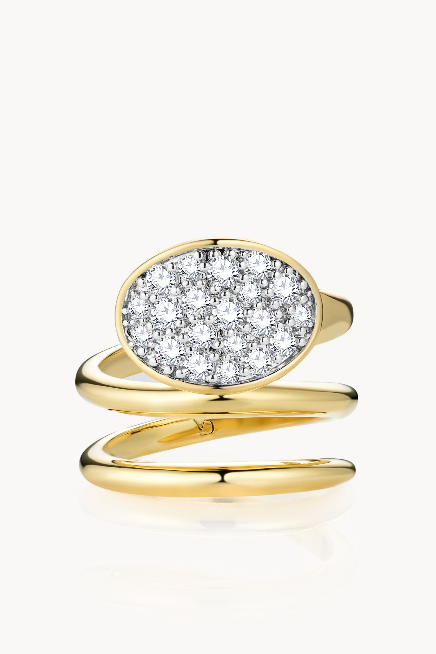 Dune Oval Frost Pinky Ring