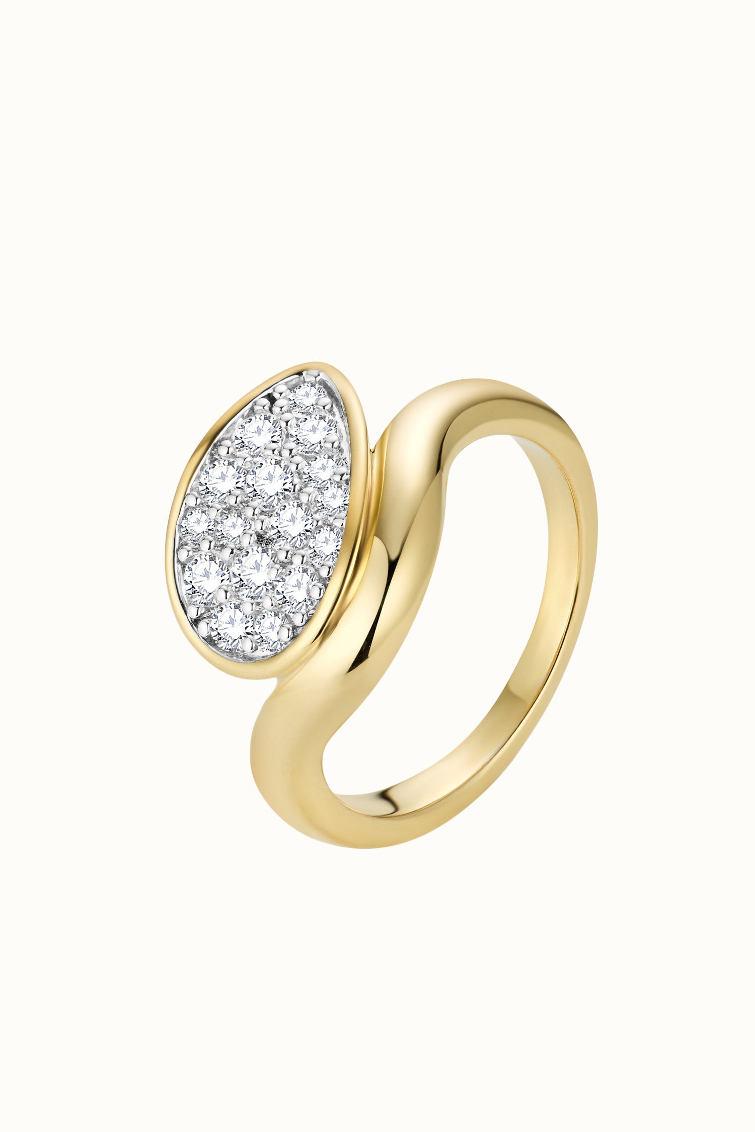 Dune Teardrop Frost Pinky Ring