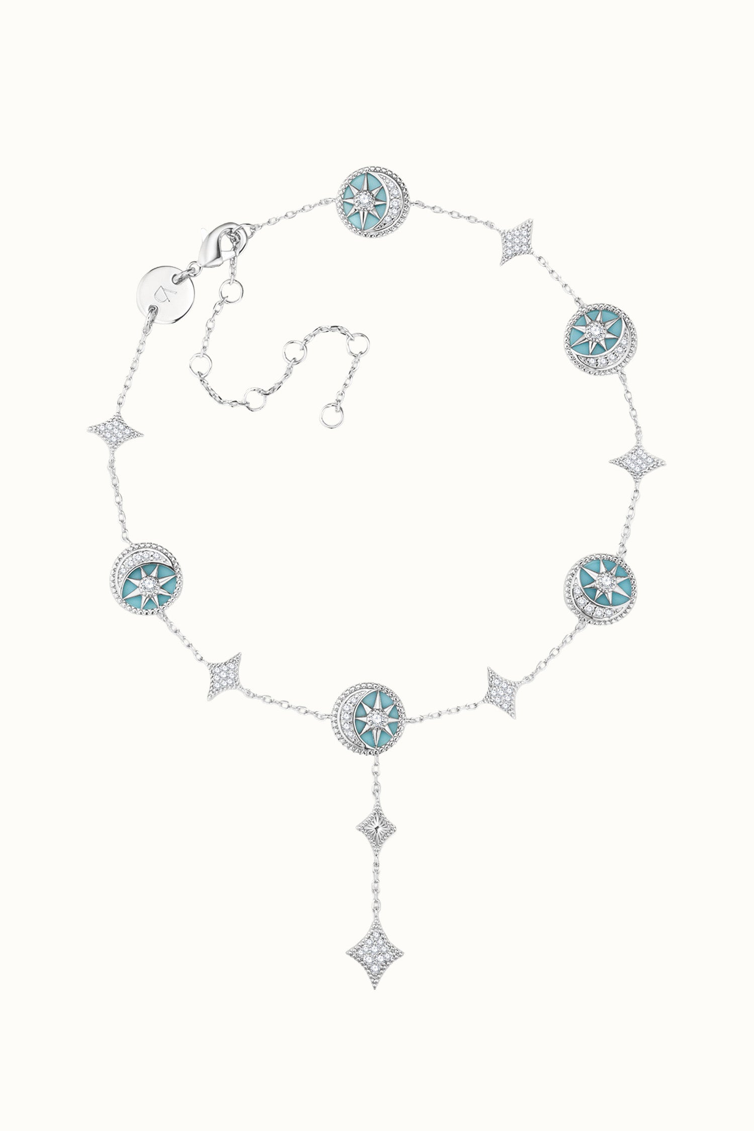 Desert Tale Drop Anklet - Sama Blue