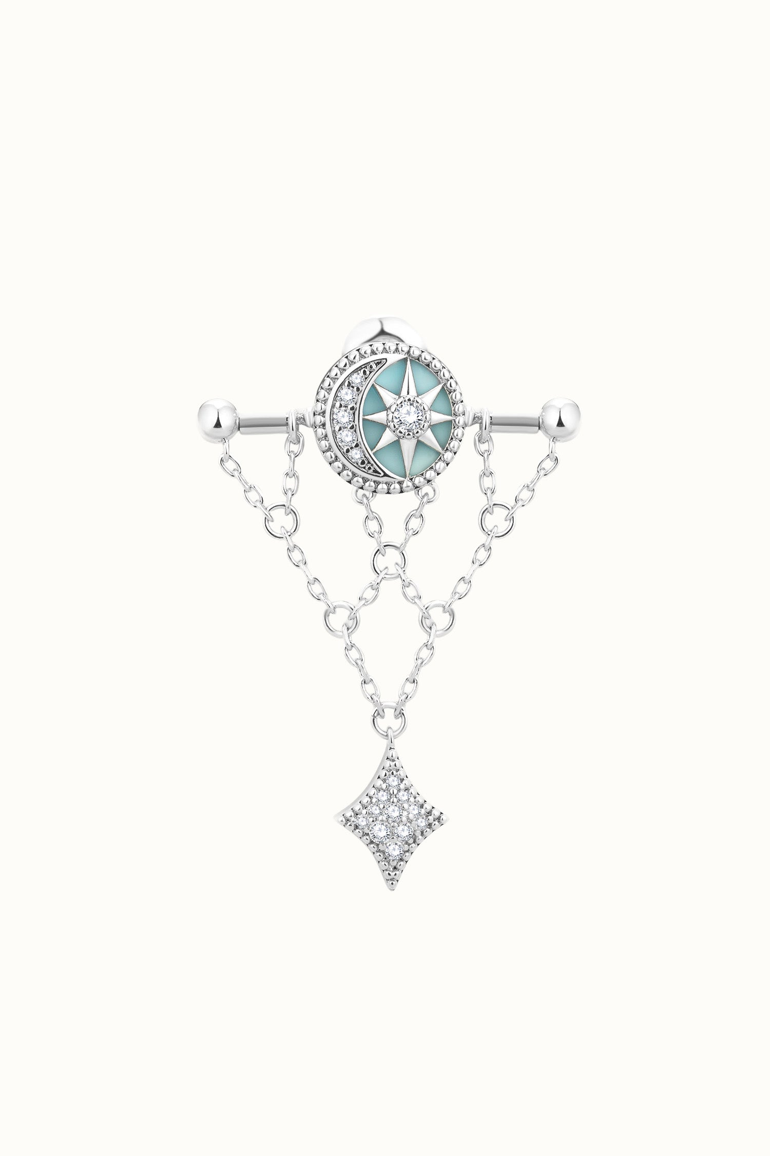 Desert Tale Net Earrings - Sama Blue