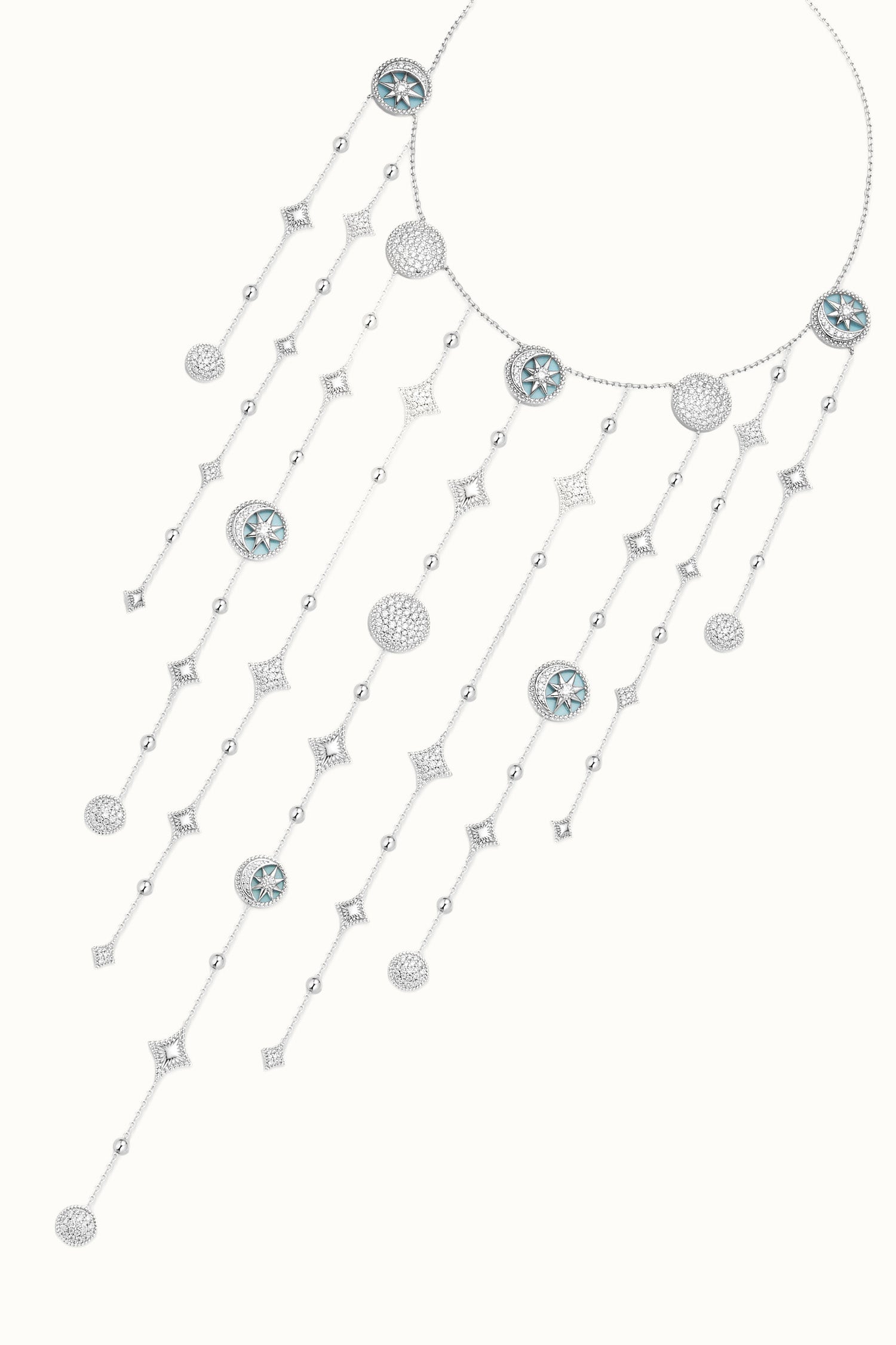 Desert Tale Rain Necklace - Sama Blue