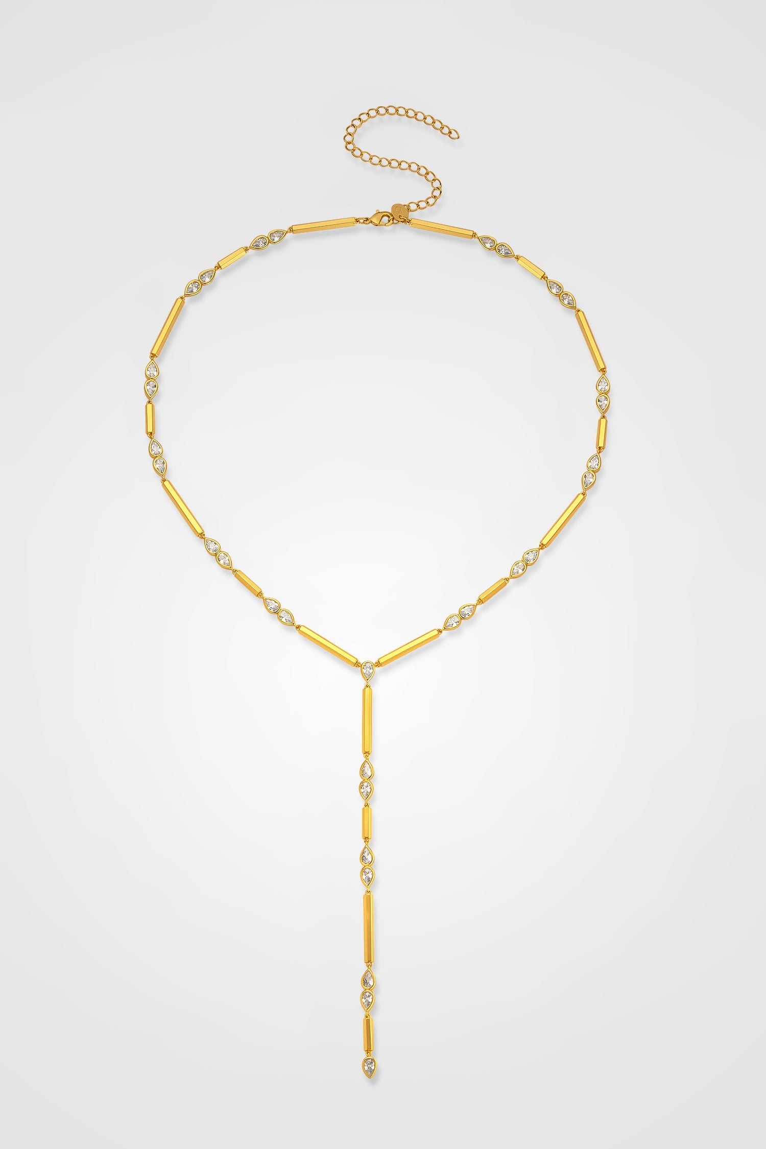 Hex Dangle Drop Necklace عقد هيكس سداسي الشكل 