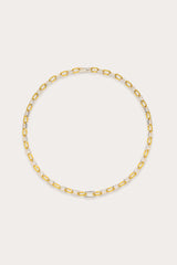 Kate Gold Cable Link Chain Necklace - Long