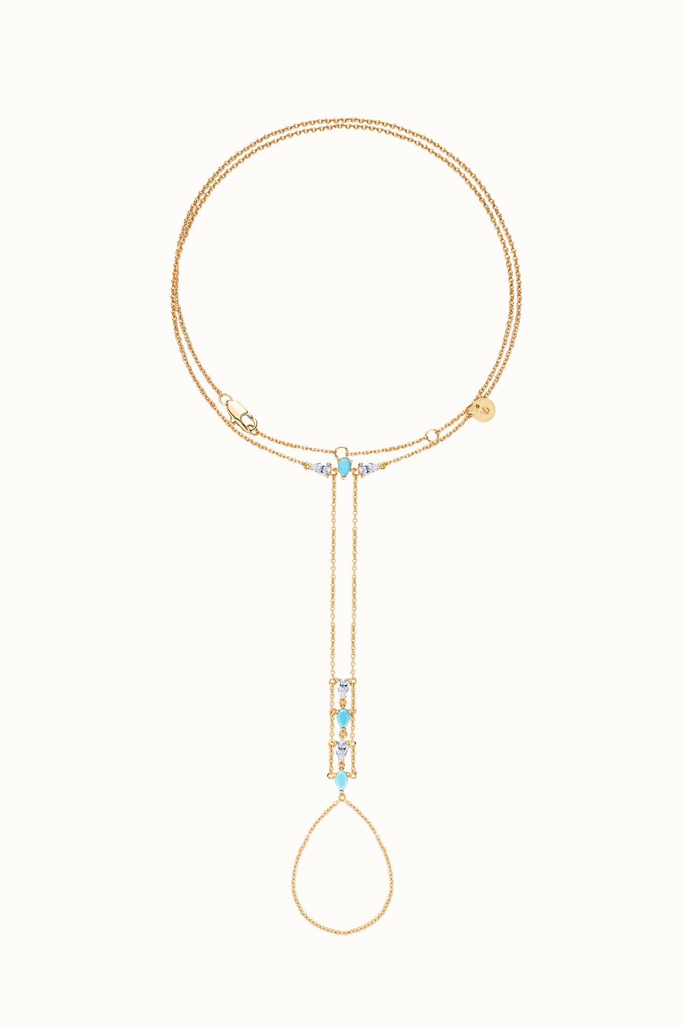 Mistress of the Night Hand chain - Turquoise