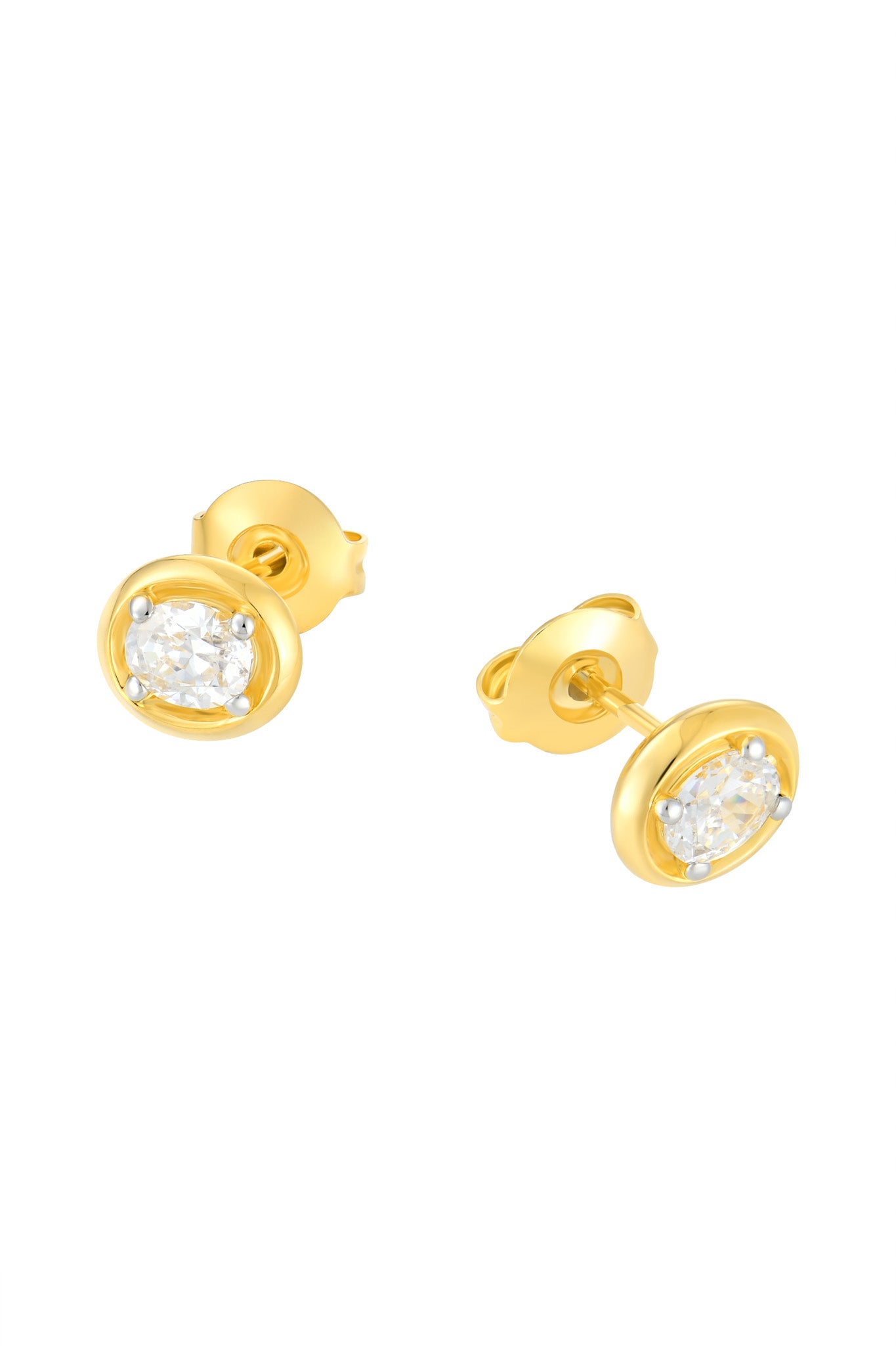 Oval Mini Gold Stud