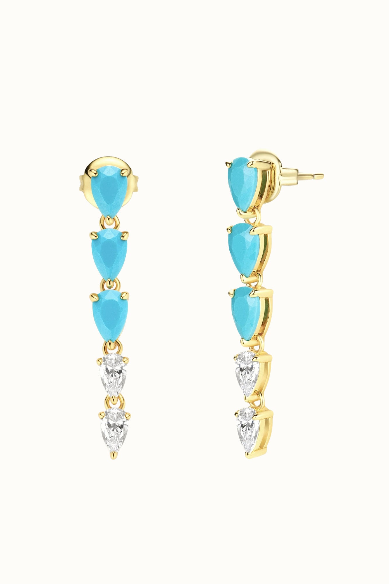 Persian Turquoise Drop Earring - Short