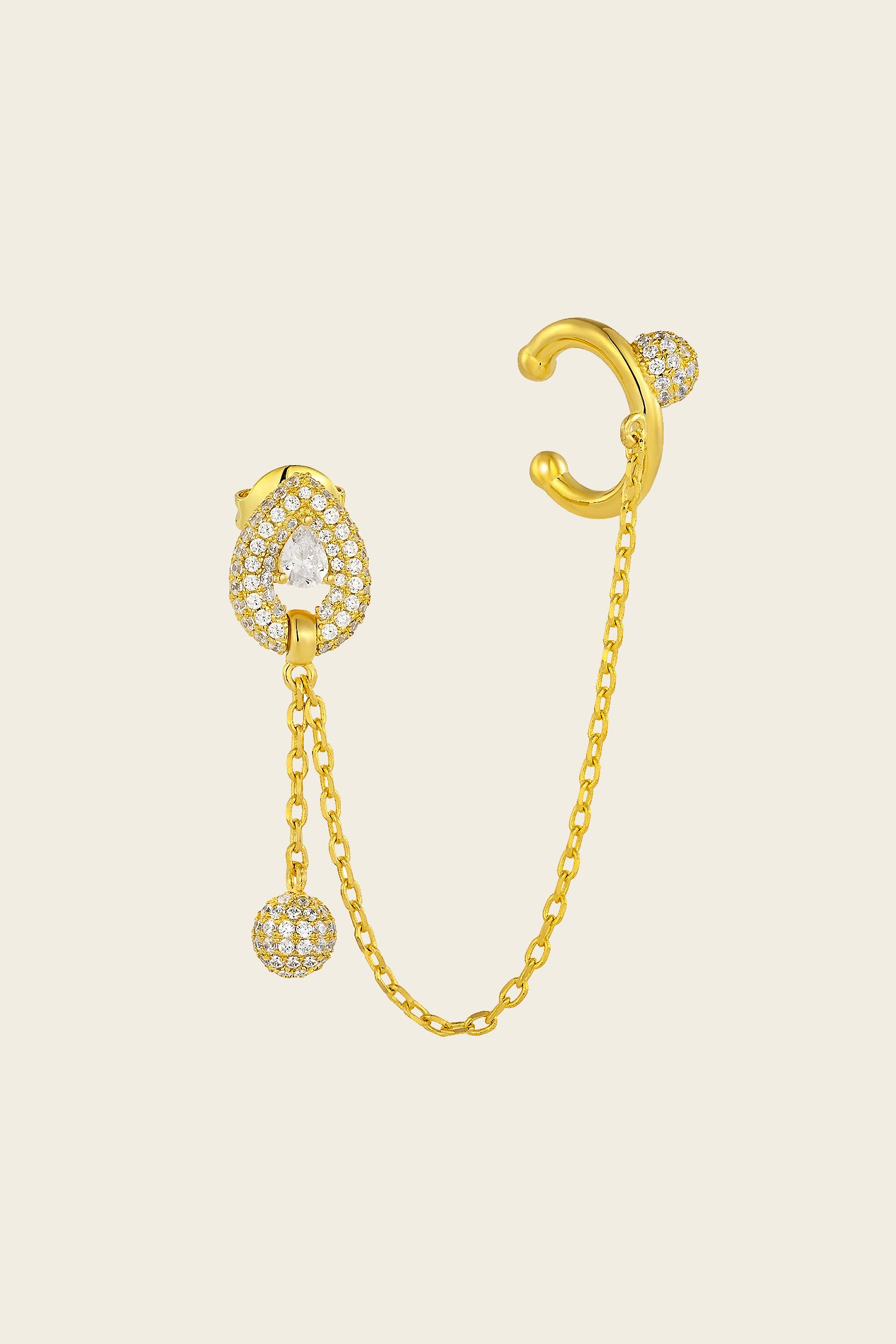 Defiant Single Earring Chain