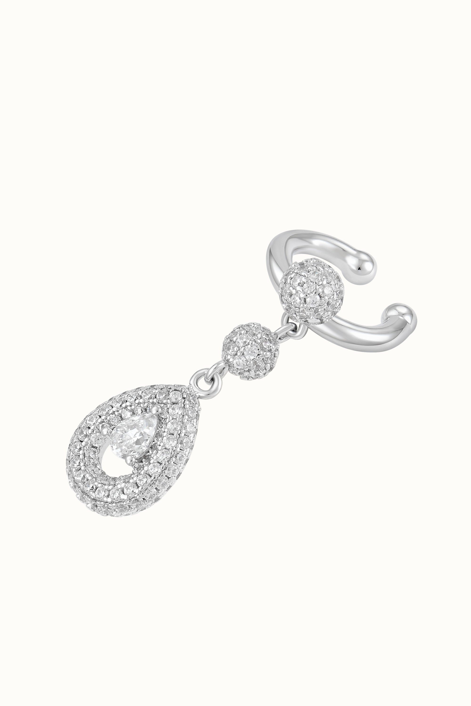 Defiant Ear Cuff White