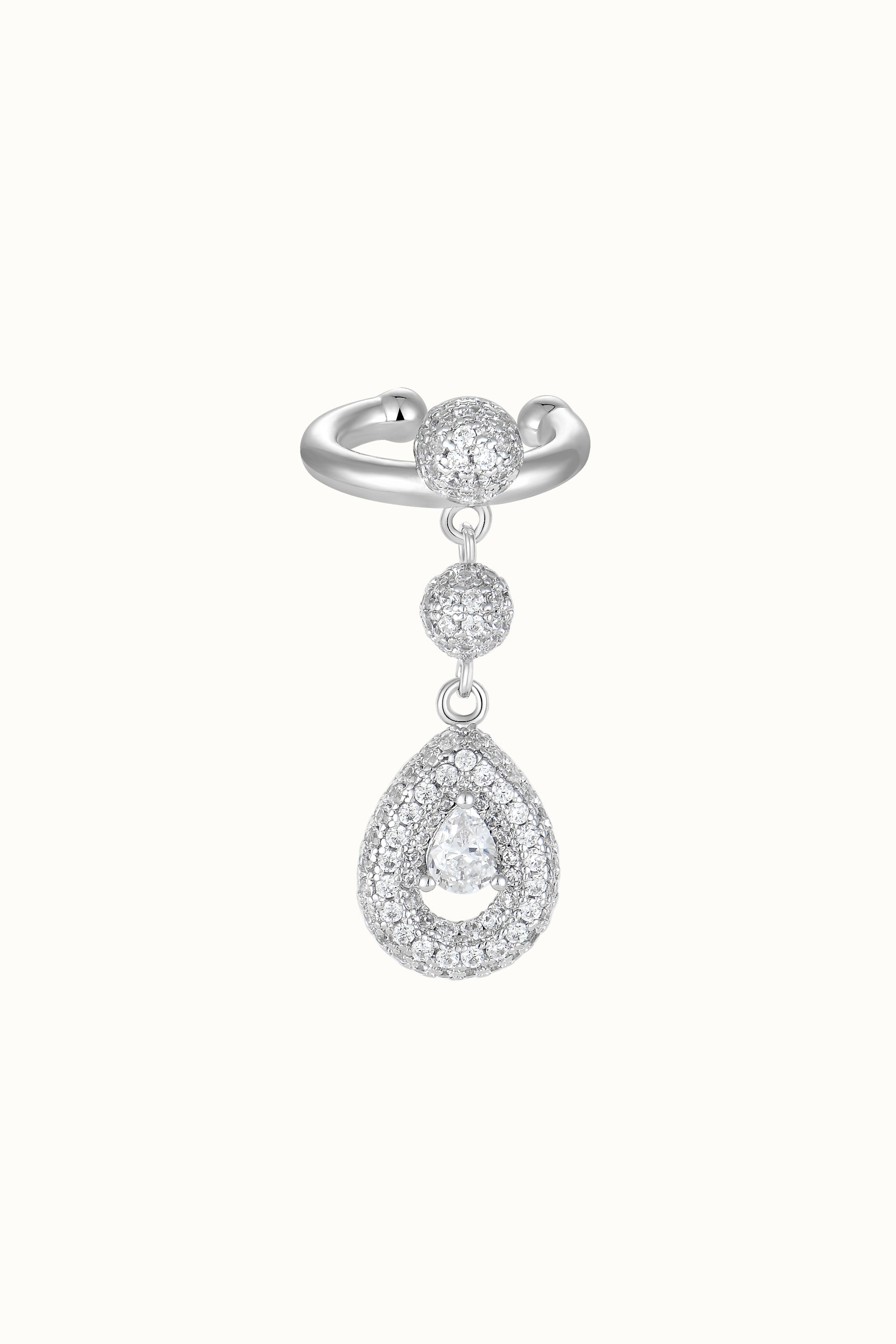 Defiant Ear Cuff White