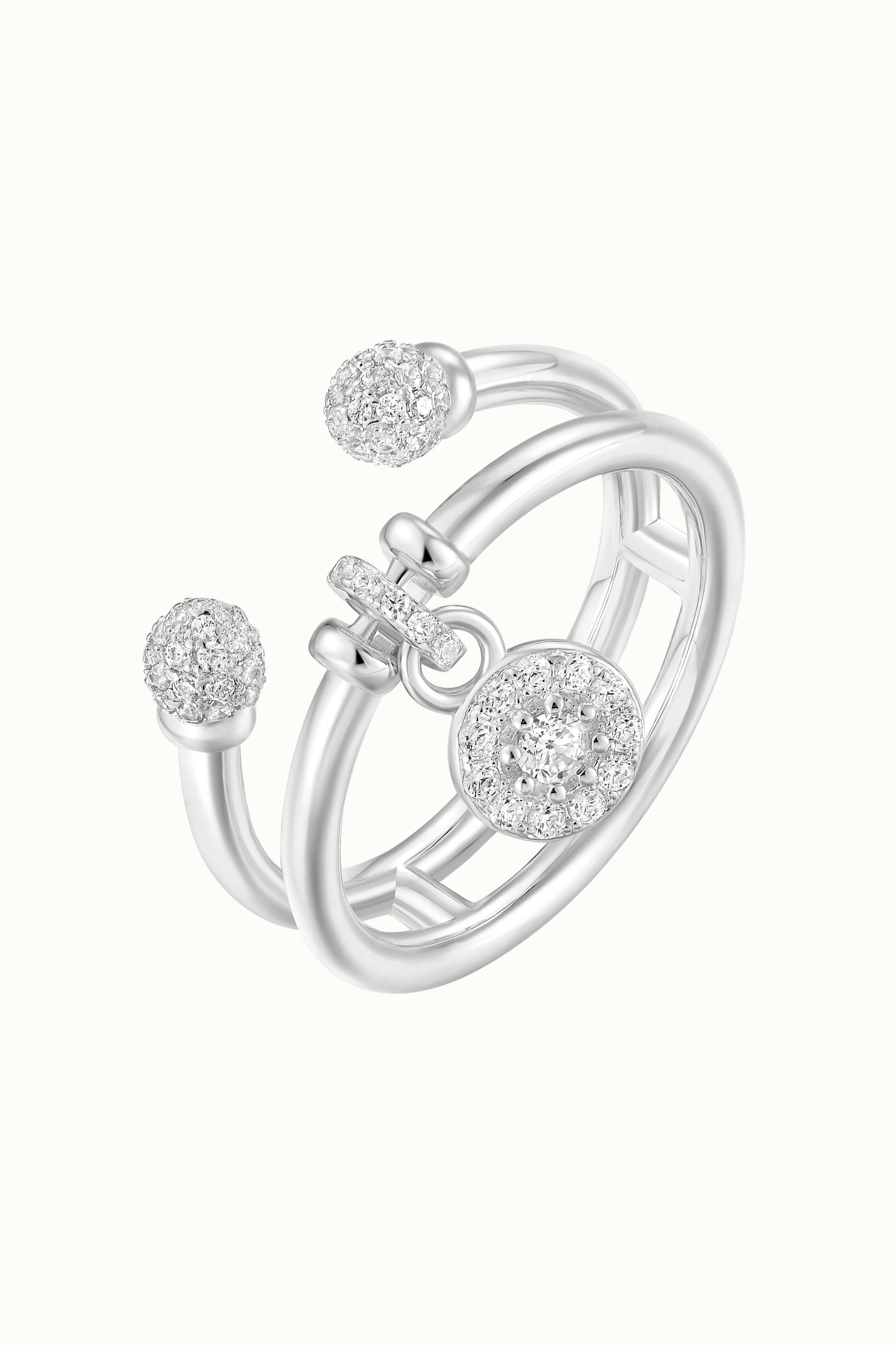 Defiant Drop Ring White ii