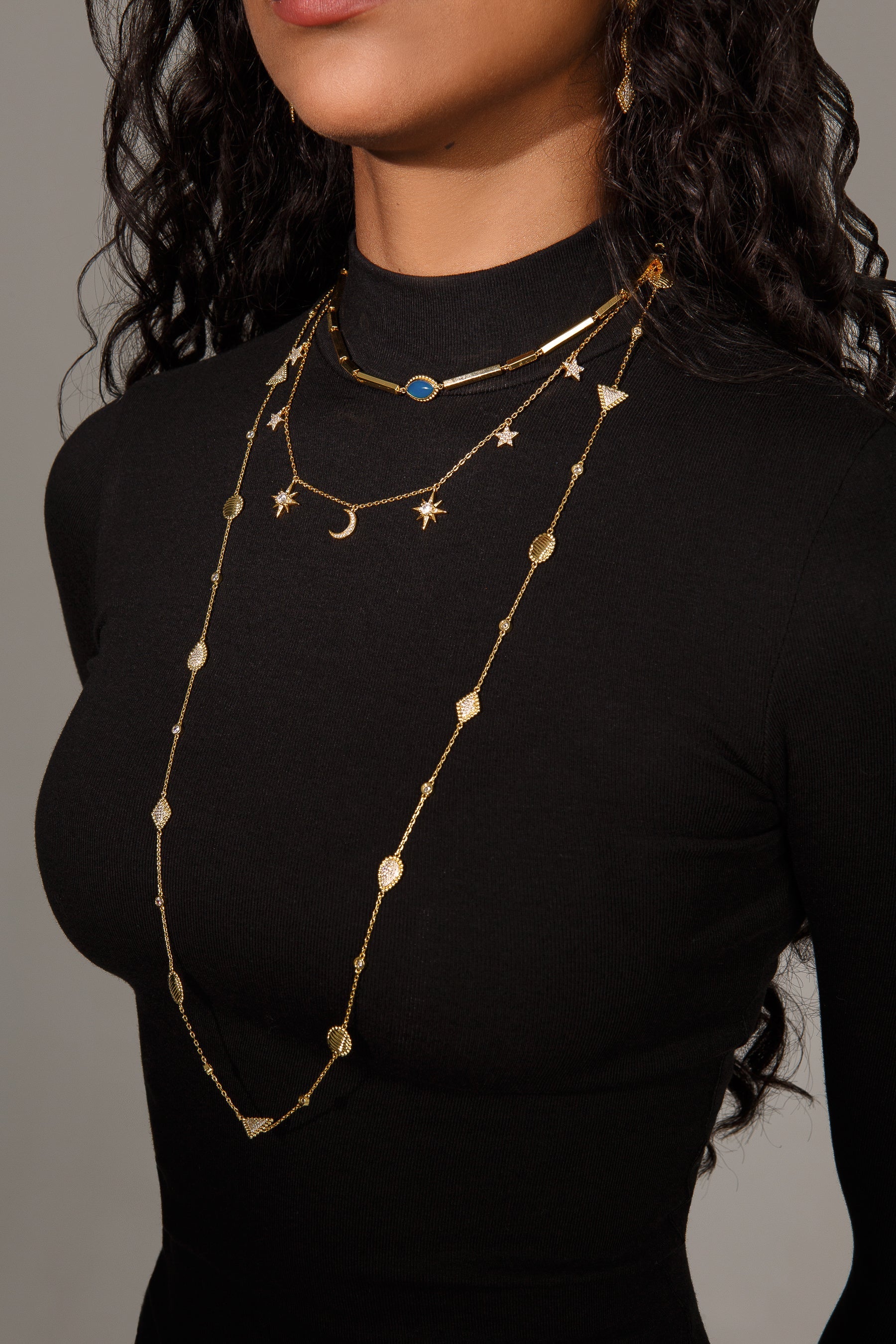Zoraida Horse Eye Agate Necklace قلادة زوريدا من حجر العقيق عين الحصان