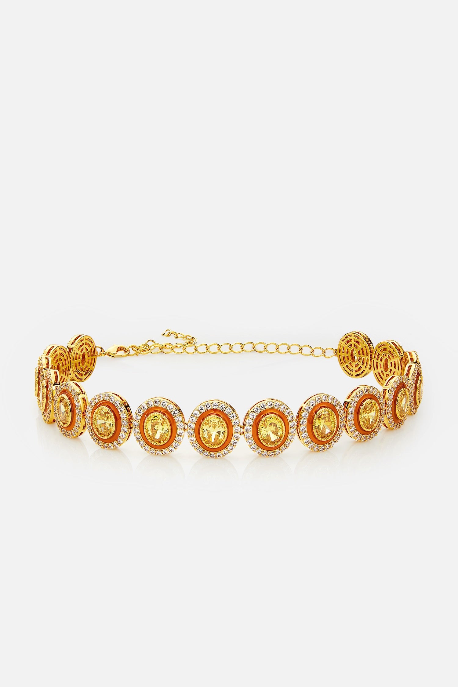  Diana Yellow Choker Necklace عقد تشوكر أصفر من مجموعة ديانا