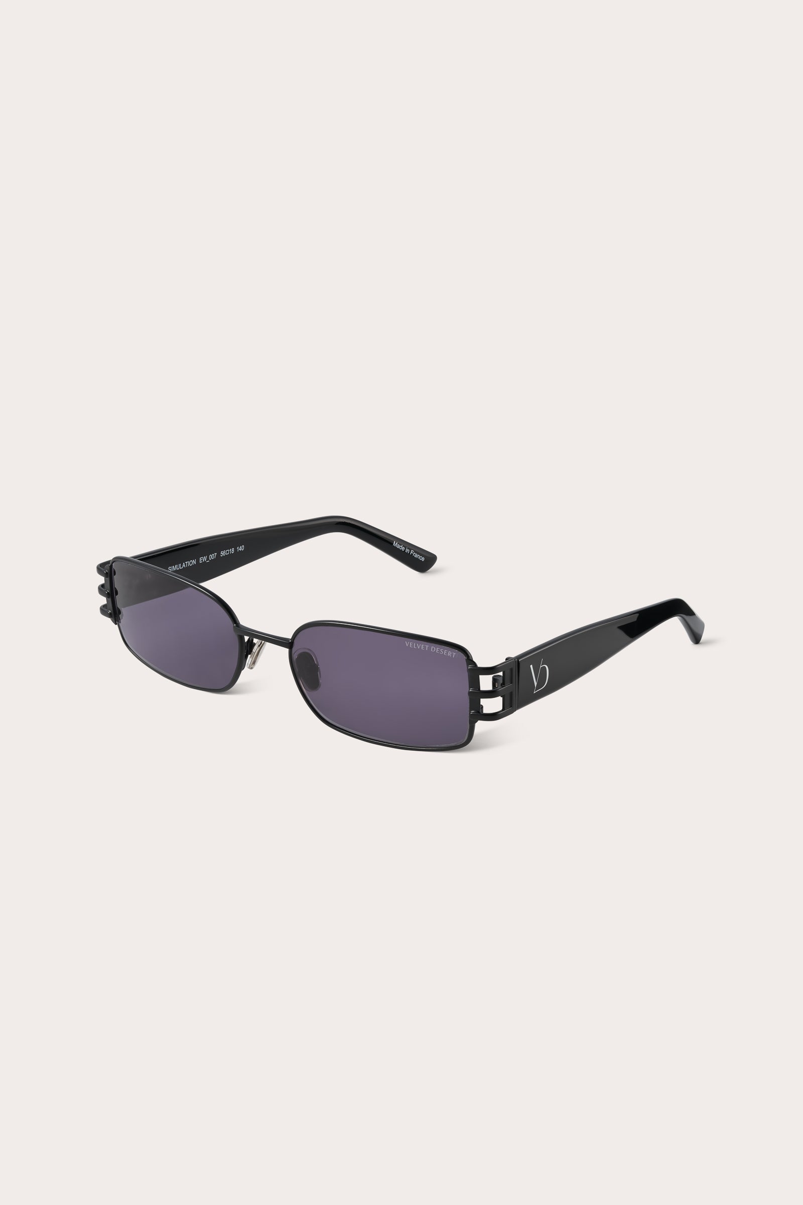 Simulator Metal Frame Sunglasses SMOKE LENSES