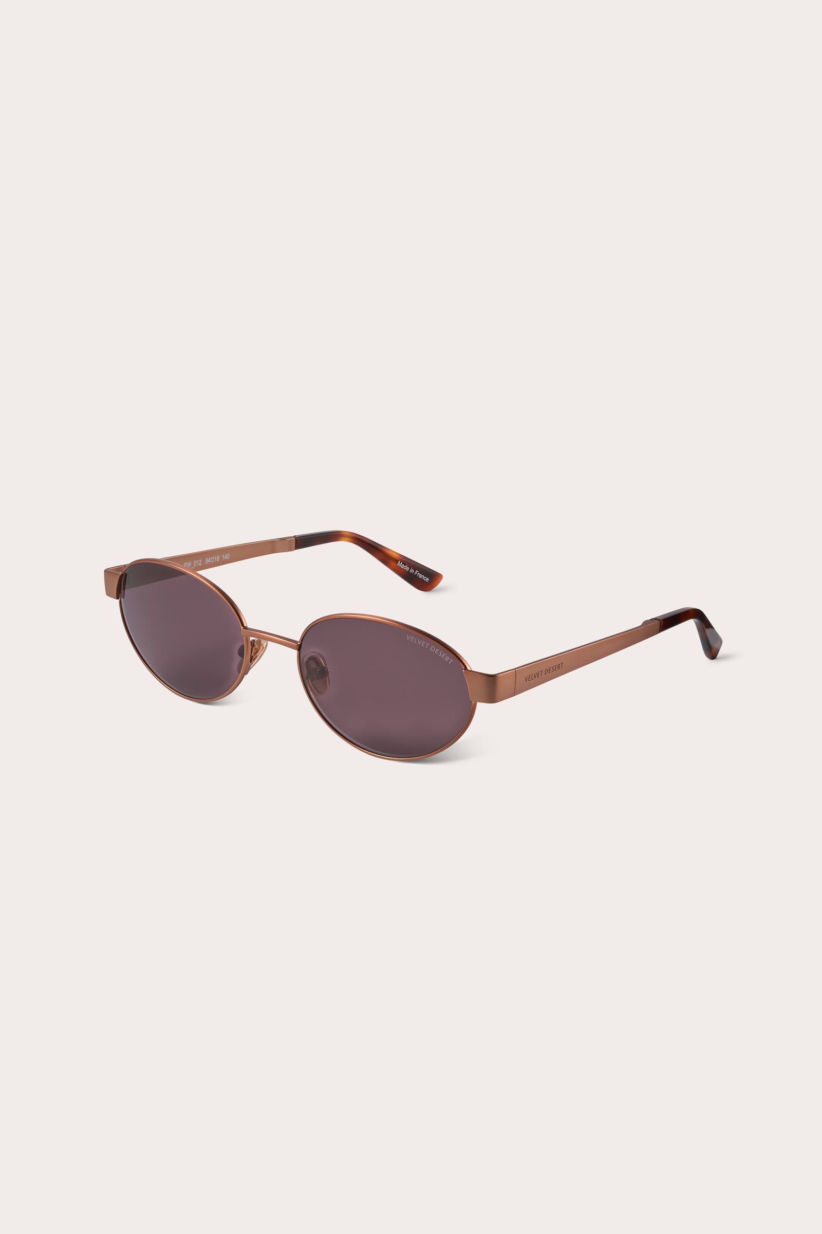 Bruncher Metal Sunglasses MATTE ROSE GOLD STAINLESS STEEL