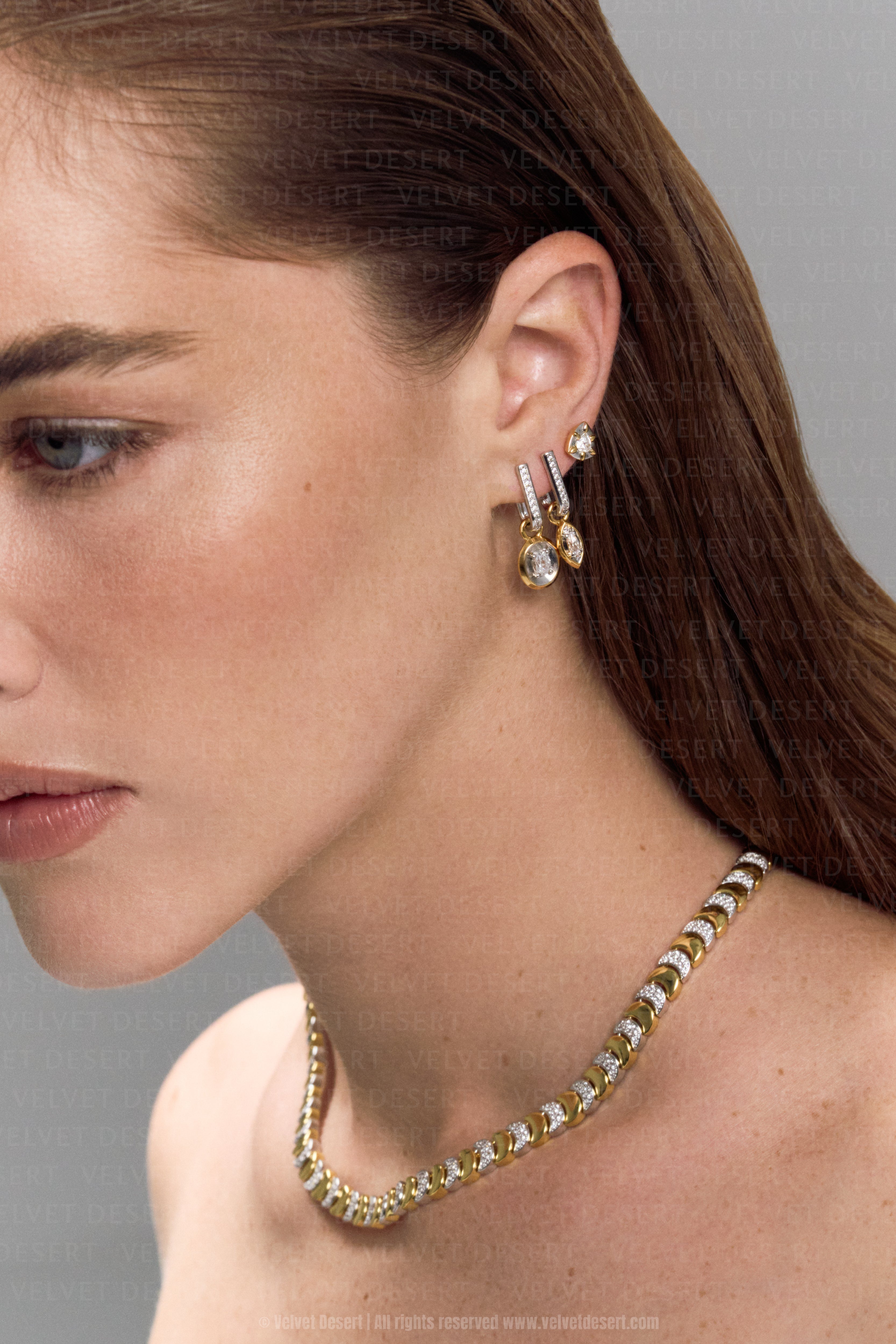 Moroccan Nights Necklace Multi-plated  عقد موروكان نايتس متعدد الطبقات