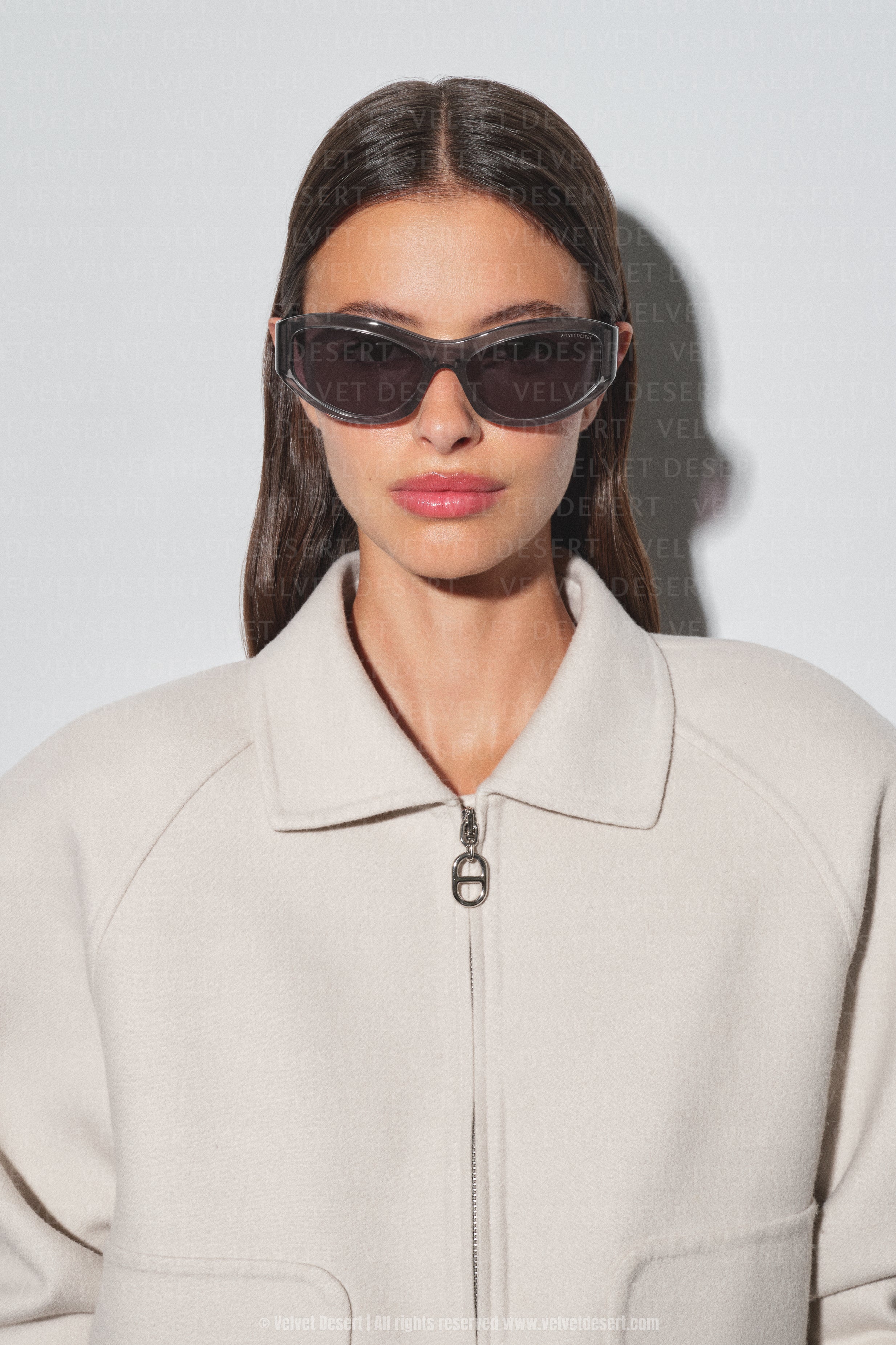 After Party Acetate Sunglasses TRANSPARENT SLATE GREY