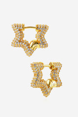 Angel Pavé Star Hoops