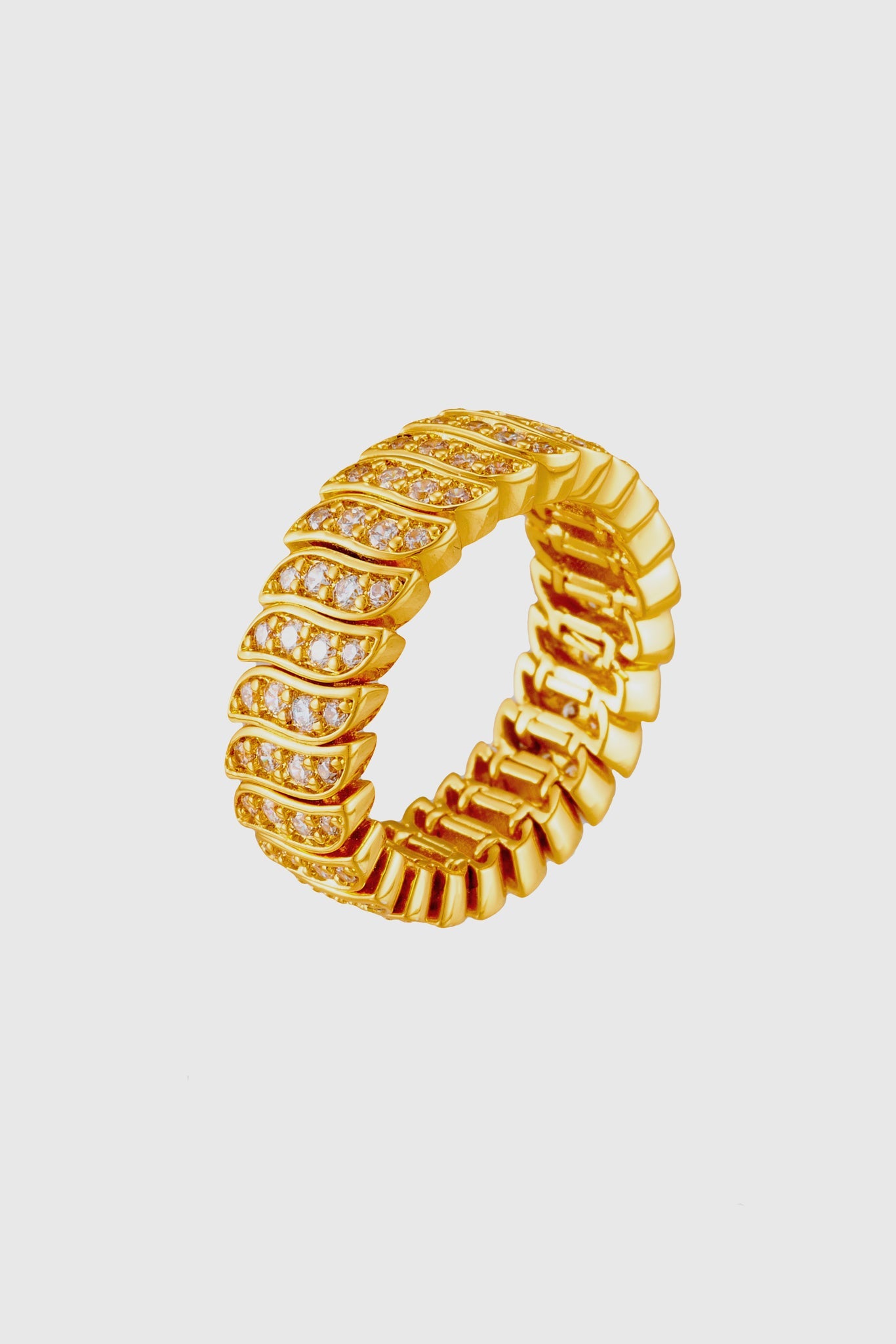  Mirage Pavé Band Ring اتم عصبة ميراج مزين بأحجار صغيرة (بافيه).