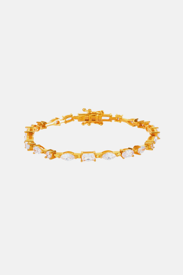 Jamrah Multi-Shape Stone Eternity Bracelet