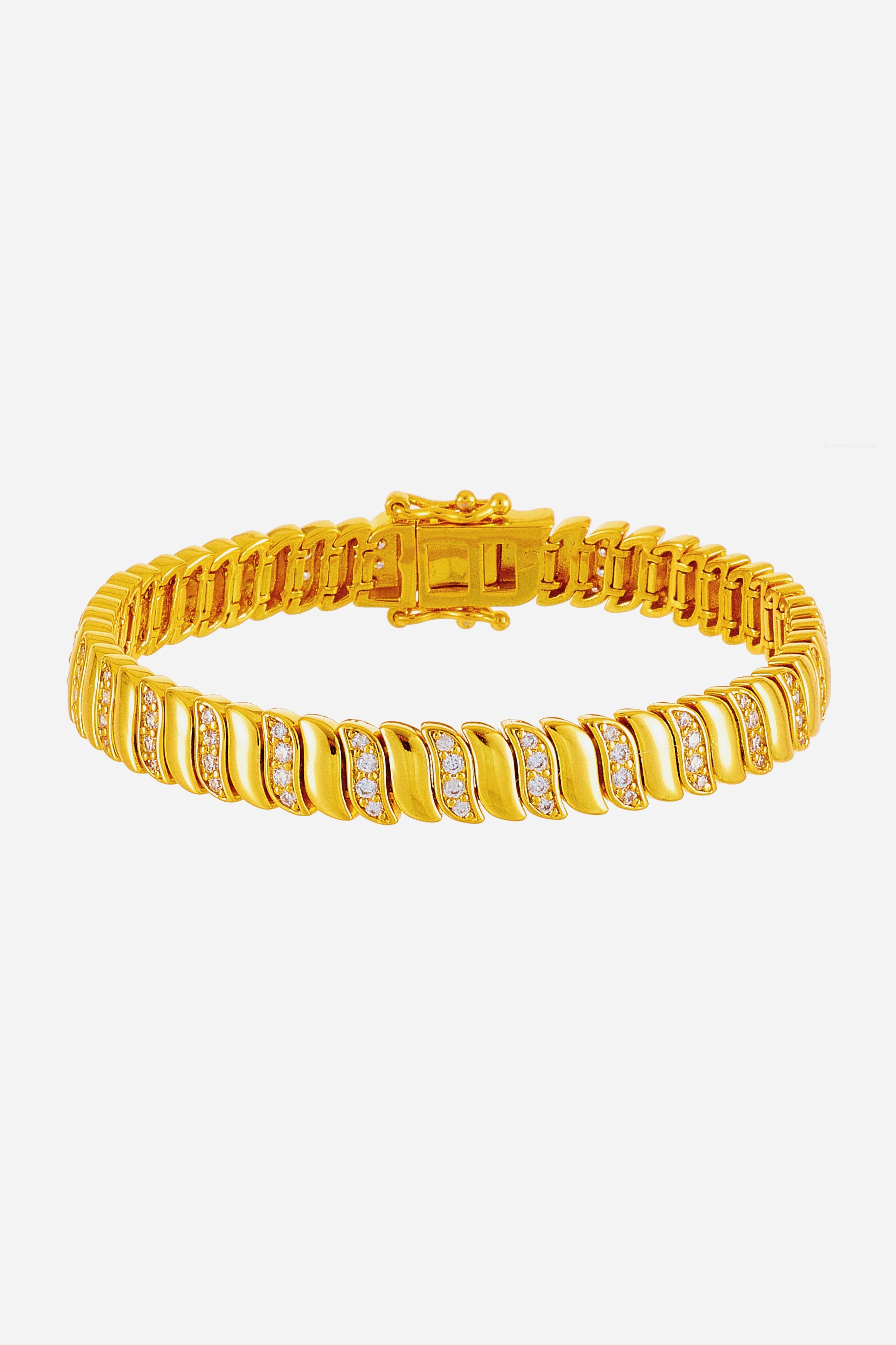  Mirage Pavé Chain Bracelet سوار سلسلة ميراج مزين بأحجار صغيرة (بافيه).